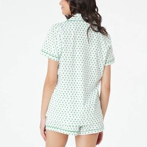 Roller Rabbit Polo PJ- Green Hearts 💚🐰